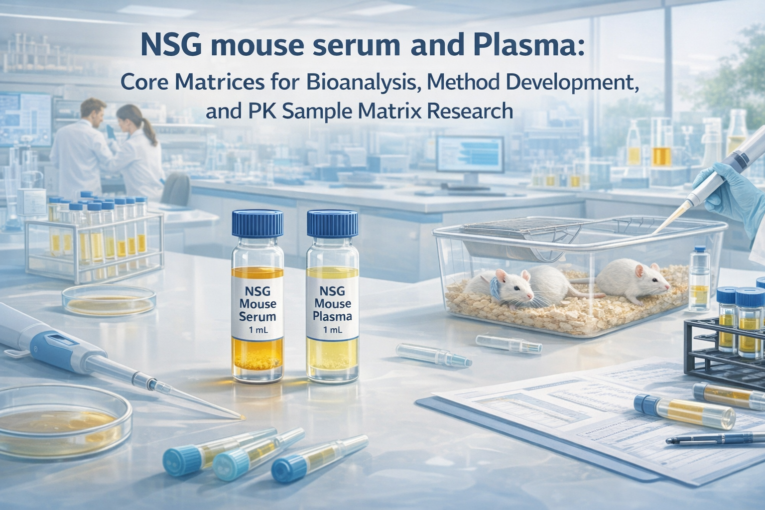 NSG mouse serum and Plasma: Core Matrices for Bioanalysis, Method Development, and PK Sample Matrix Research